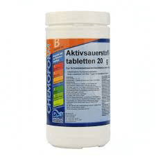 Средство для дезинфекции воды бассейна кислород в таблетках O2 tabletten Fresh, 1 кг (в таблетках по 20 гр).